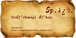 Széchenyi Ákos névjegykártya